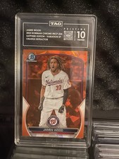 2023 Bowman Chrome Sapphire Edition Image Variation Orange /75 James Wood 10