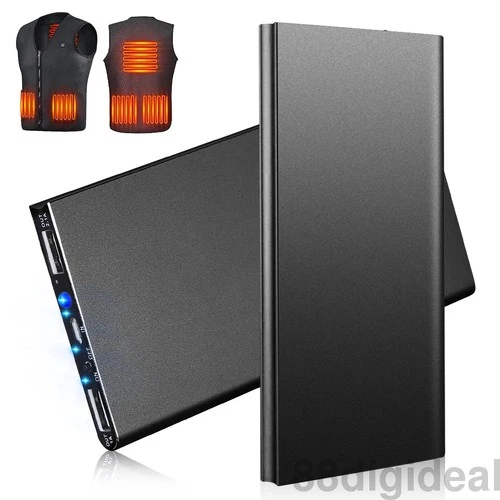 20000mAh Battery Pack for Heated Vest Jacket Pants Scarf USB Power Bank 5V/2.1A - product listing photo