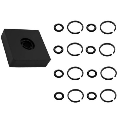 3/8'' Impact Retaining Ring Clip with O-Ring & Anvil Tool - Compatible Black 