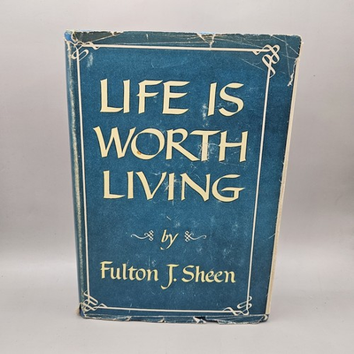 #ad Life Is Worth Living Fulton Sheen Hardcover 1953 Dust Jacket 1st Ed. 2nd P $22.00