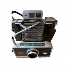 Polaroid 360 Land Camera Electronic Flash w/ Hard Case Strap UNTESTED
