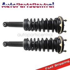 Left & Right Side Rear Shock Struts Assembly Coil Spring Fit For Jaguar XJ 10-18