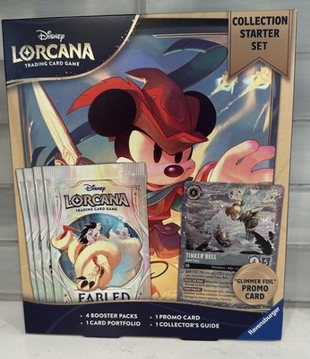 New Disney Lorcana: Fabled Collection Starter Set Glimmer Foil Promo Booster