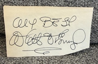 Walt Disney "My Best" Authentic Signed Album Cut Autographed Vintage Page