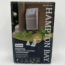 NEW!! Hampton Bay Low Voltage 200W Digital Landscape Lighting Transformer