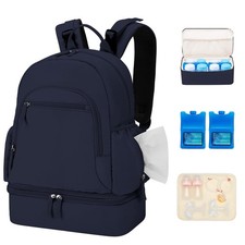 Breast Pump Backpack Cooler Bag Compatible with Spectra S1/S2 Blue