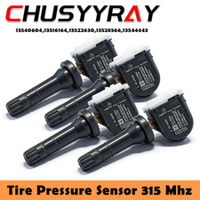 4x Tire Pressure Sensor 13540604 Tpms 315 Mhz For Gmc 2017-2019 Silverado Sierra