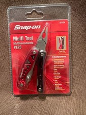 Snap-on Red Multi-tool W 8 Folding Attachments Pliers