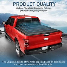 Tonneau Cover Low Profile Hard Tri Fold Fits For Ram 2009-2018 5.7ft
