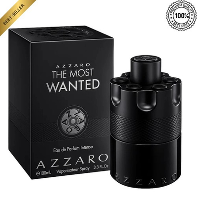 #ad Azzaro The Most Wanted 3.4 oz. 100 ml. PARFUM EDP Spray for Men Black NEW $28.99