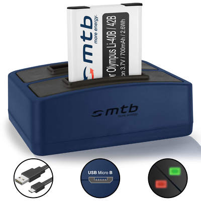 Dual Ladegerät (USB) + Akku für Traveler DS-5370, D016-05-8023