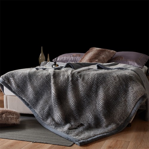 Double Layers Imitation Fur Blanket Wedding Blanket Thermal Blanket Thick 5.6kg - Picture 45 of 62