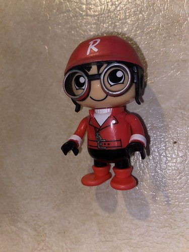RYAN'S WORLD RYANS RACERS, AIRPLANE Pilot Red Helmet 3 in tall$ - Picture 2 of 4