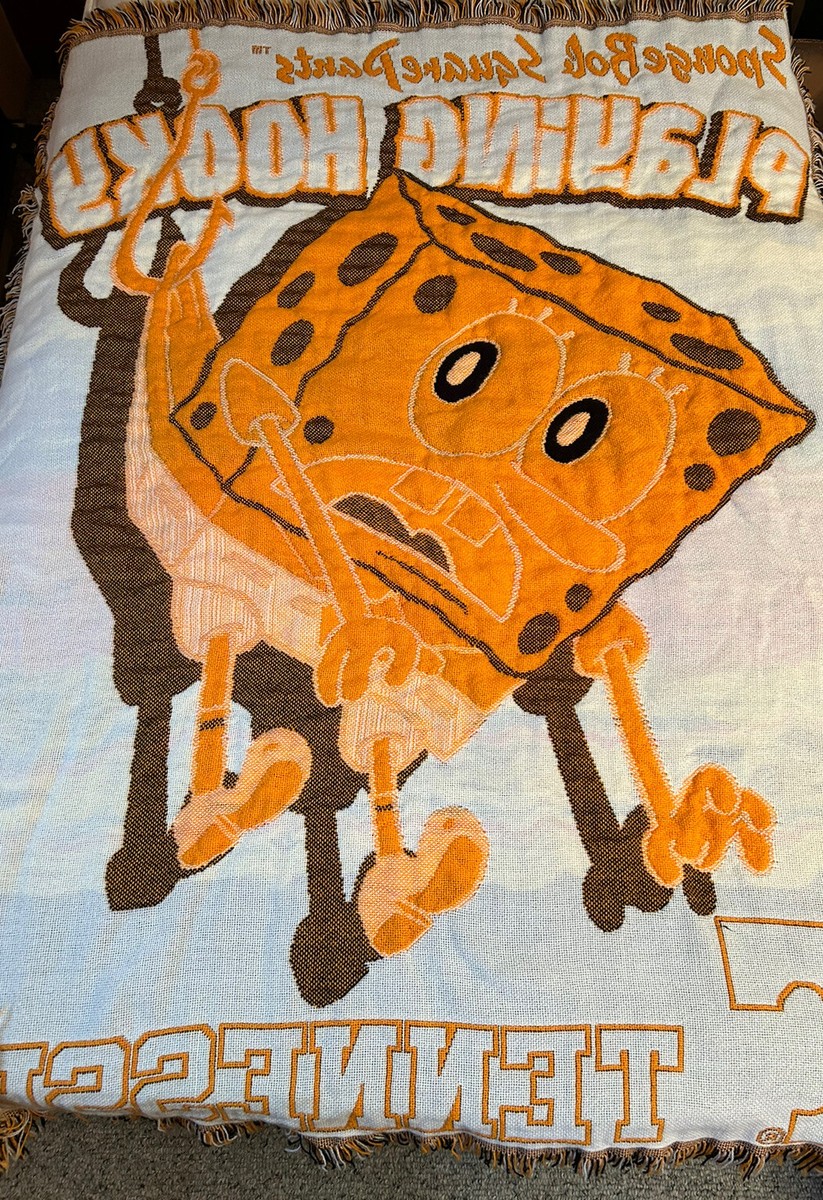 Spongebob 2003 Blanket Playing Hooky University of Tennessee