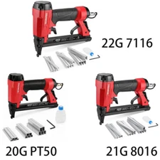WORKPRO 20-22 Gauge Pneumatic Staple Gun Upholstery Stapler Air-Powered w/Staple