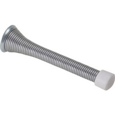 10X Commercial Flexible Spring Door Stop 4" Satin Chrome 2 Packages of 5 G3