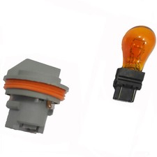 4676589 L0003057 Chrysler Dodge For Rear Tail Lamp Light Socket & Yellow Bulb