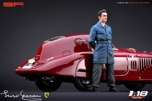 1 18 Young Enzo Ferrari Very Rare Figurine No Cars For Alfa Romeo By Sf Ebay