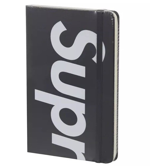 NWT Supreme Moleskin Notebook Large FW24 Black FREE SHIPPING NWT Supreme Moleskin Notebook Large FW24 Black FREE SHIPPING