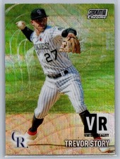 2021 topps stadium club chrome trevor story virtual reality wave refractor