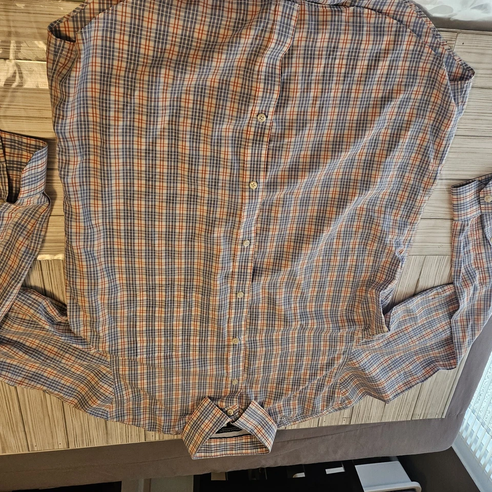 Banana Republic Shirt Mens Large Classic Fit Long-sleeve Checkerboard - Image 2 of 4