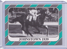 1991 HORSE RACE STAR CARDS KENTUCKY DERBY IDBLUE #65 JOHNSTOWN 1939