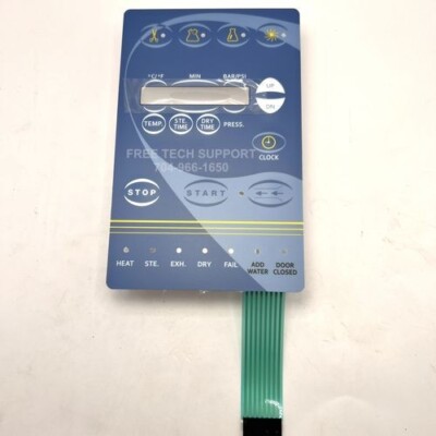 Tuttnauer 3870E RPI Blue Keypad Only TUK150