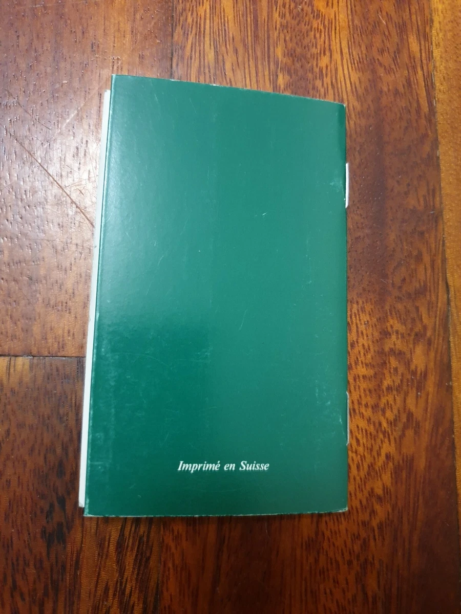 New old stock vintage Longines Warranty & service Booklet, blank unused, no card