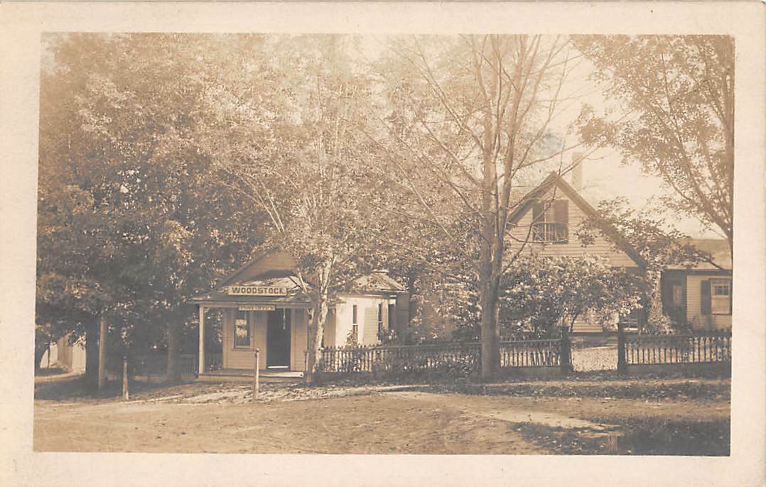 WOODSTOCK, CT POST OFFICE & NEARBY HOUSE, RPPC c 190720 eBay