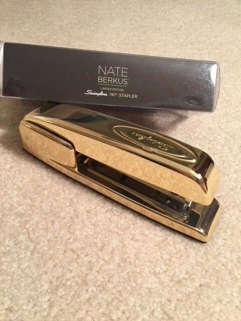 Nate Berkus Limited Edition Gold Swingline 747 Stapler Bnib For