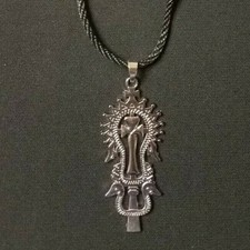  ETHIOPIAN ORTHODOX CHRISTIAN  CROSS NECKLACE BRASS PLATED B7-6