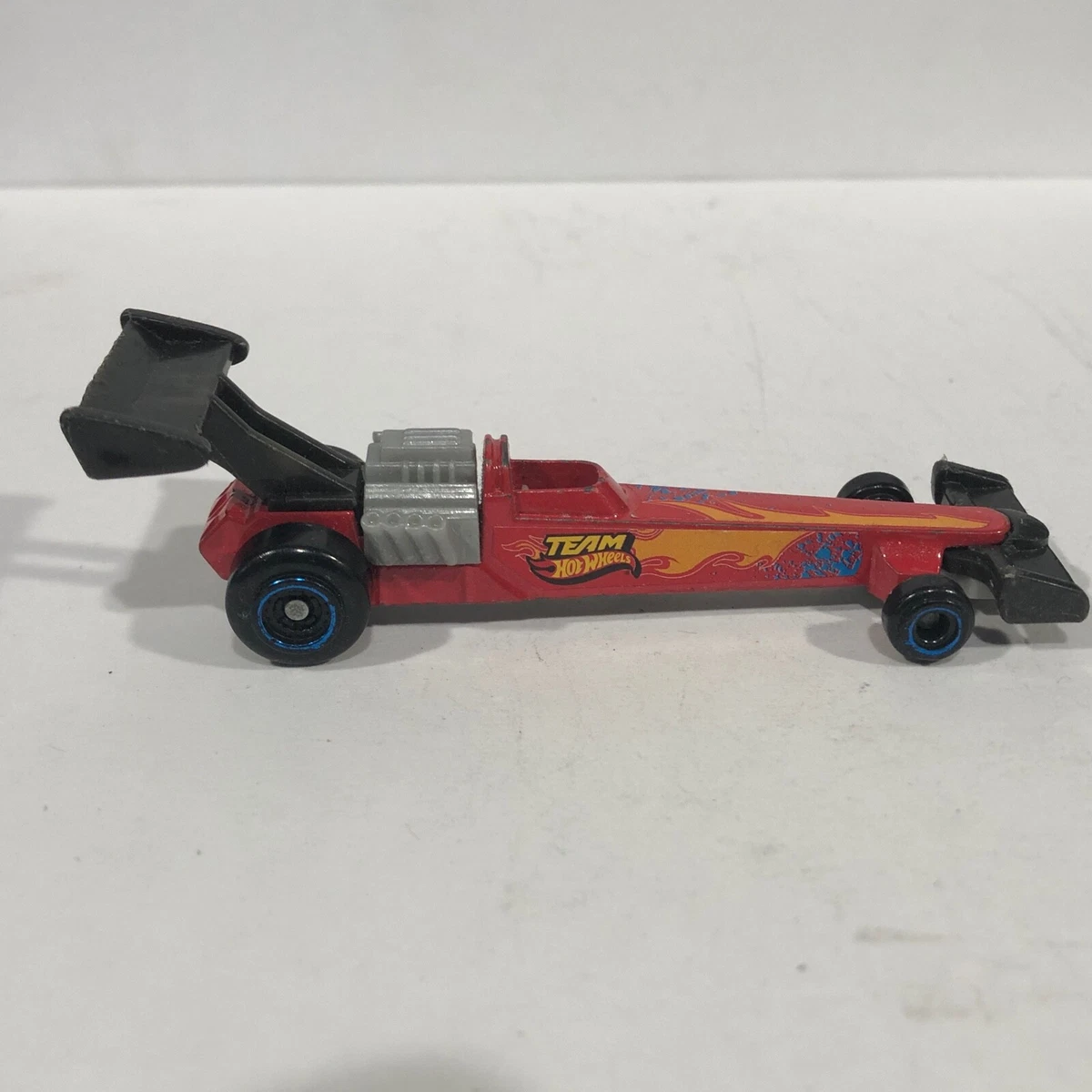 Hot Wheels Rail Dragster McDonalds 2012 Mattel RED with FLAMES
