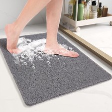 24x16 Inch Non-Slip Bathtub Mat PVC Loofah Bath Mat Quick Drying Anti Skid Mat