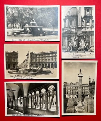 5 x Foto AK ROM in Italien um 1930 Stadtansichten mit Obelisk  ( 149113 - Bild 1 von 2