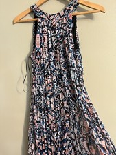 Loft Womens Floral Boho Maxi Lined Belted Sleeveless Dress Jessica Size S NWT