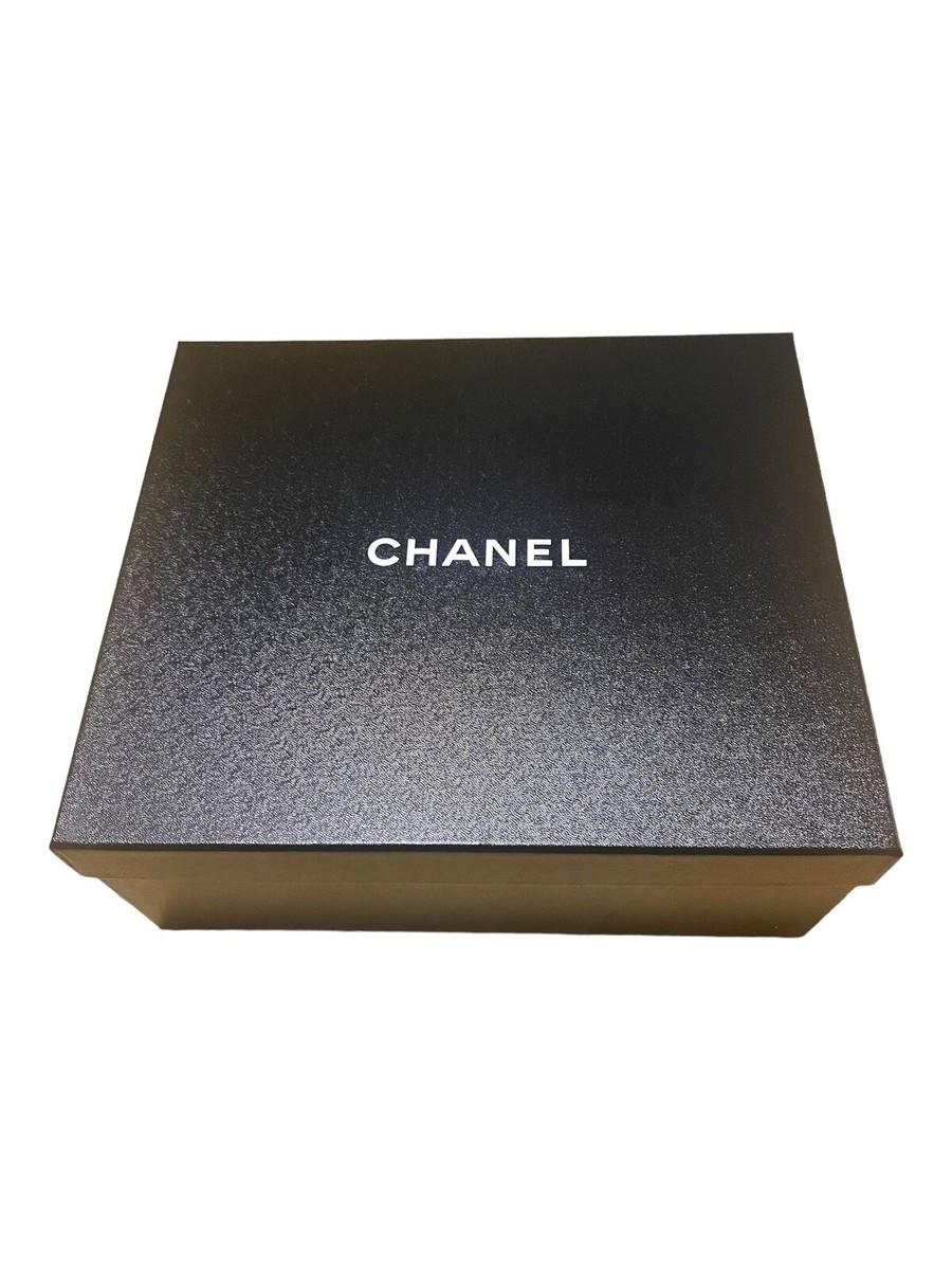 Chanel Empty Box Gift Set Storage Large Shoe Box w/ Tissue Paper