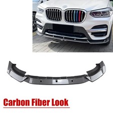 Carbon-Look für BMW X3 X4 G01 G02 2018–2021 Frontstoßstangen-Spoilerlippe