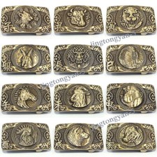 Brass Animal Pattern Belt Buckle Fits For 1.5 INCHES Belt / PIN Belt Buckles