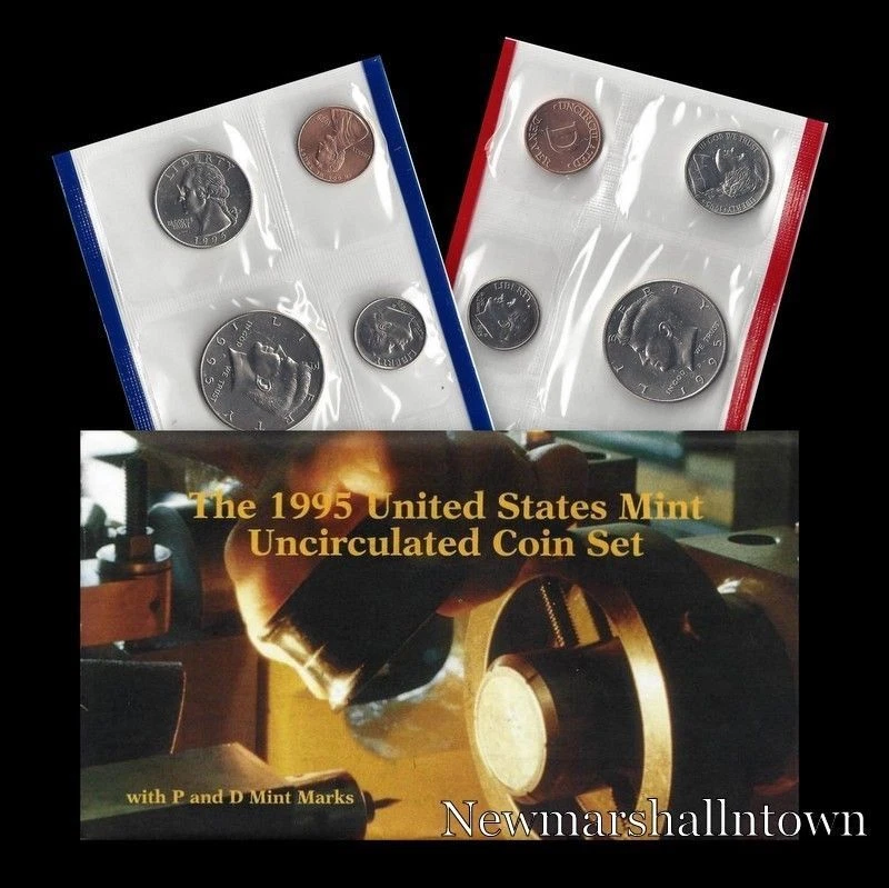 1995 P+D+S Mint Proof Set ~ Kennedy Washington Roosevelt Jefferson Lincoln  - Image 2 of 3