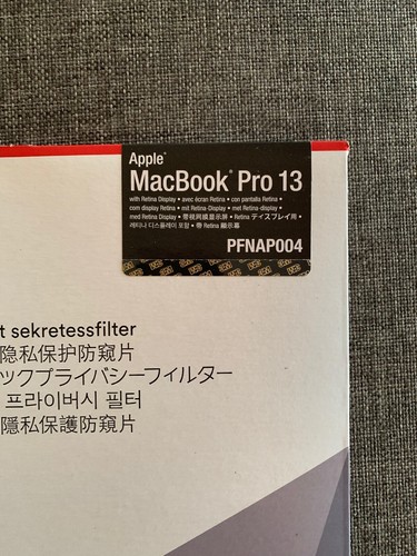 NEW 3M Matte Privacy Filter for Apple MacBook Pro 13-inch Brand New - 第 4/7 張圖片
