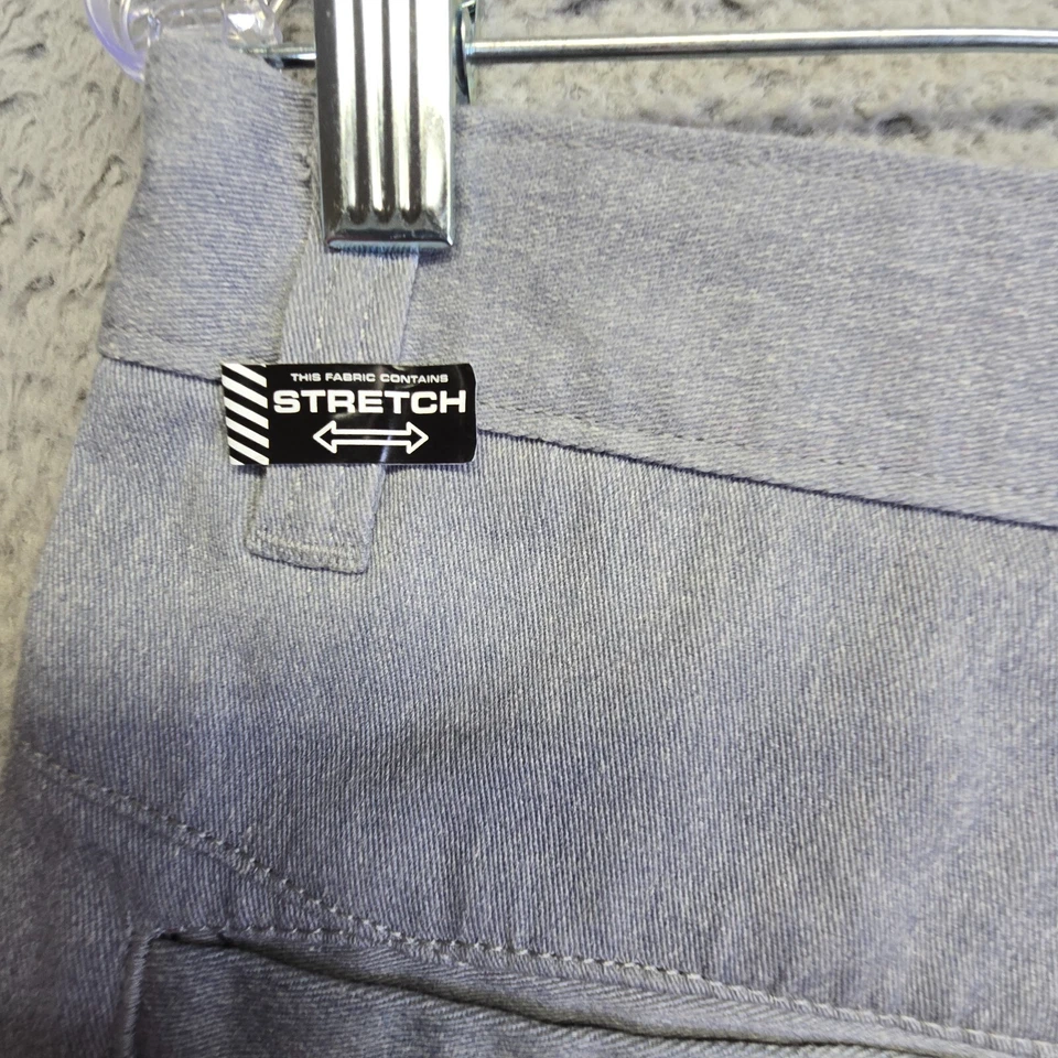 Volcom Shorts Men 29 Gray Vmonty Stretch Chino Flat Front Modern Fit 2 - Image 4 of 4