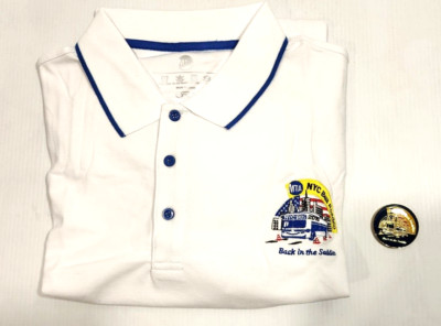 2016 New York City MTA Bus Roadeo Back In The Saddle Shirt Coin With Flaw ~ XXL