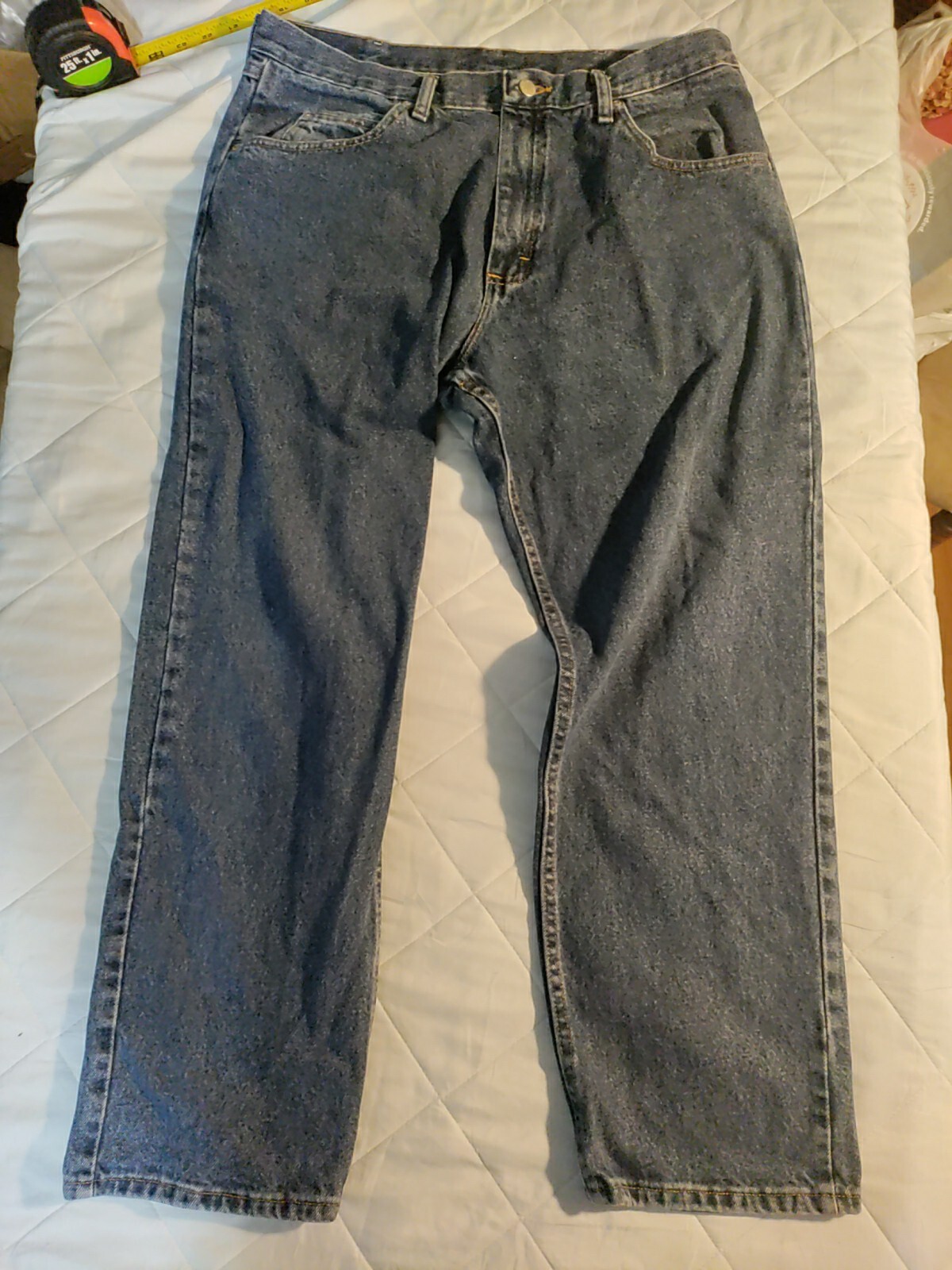 Wrangler Relaxed Fit Blue Jeans 36x29 Comfortable Durable 100% Cotton Work Pants