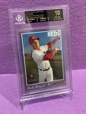2019 Topps Heritage Chrome Purple Refractors Nick Sengel ￼BGS PRISTINE 10 POP ☝️