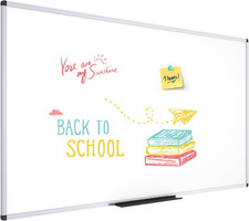 Dry Erase Board/Whiteboard, 72 X 40 Inches, Wall Mounted Board for School Office