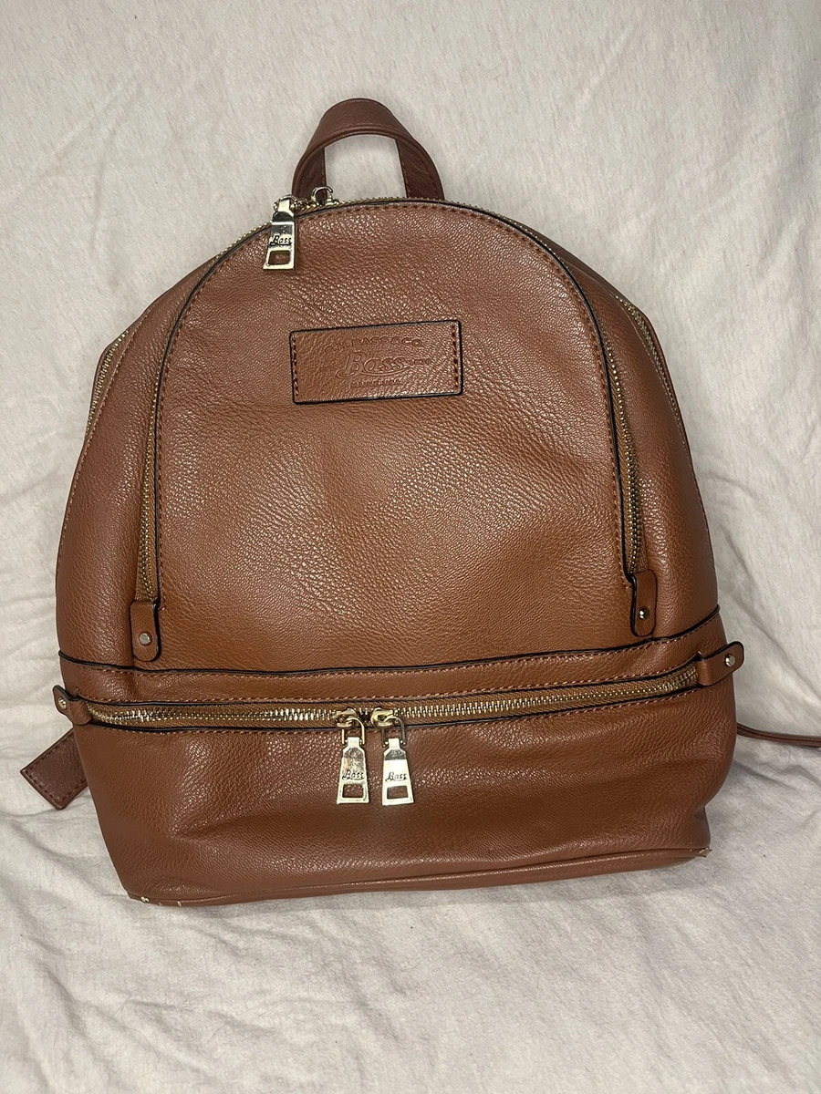 G.H. Bass & Co. Brown Leather Backpack