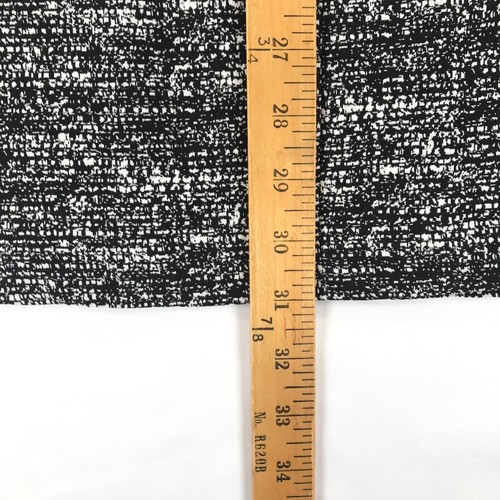 BCBGeneration Dress Women's S Black White Stretch Blend Keyhole Neck 3/4 Sleeve - Picture 7 of 8