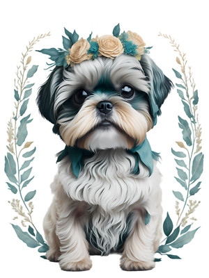 XXL Shih Tzu Auto Aufkleber Hunde Sticker