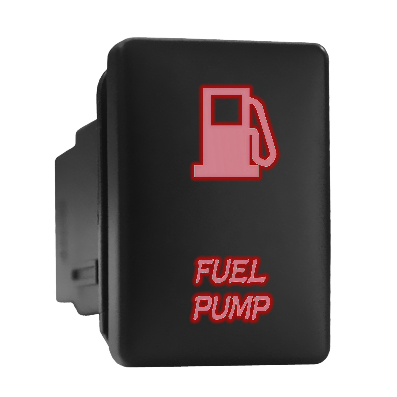 High-Performance FUEL PUMP B with Red Backlit Push-In Switch 1.28