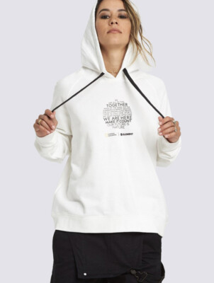 $60 Element Women s Nat Geo Hood White Pullover Size M